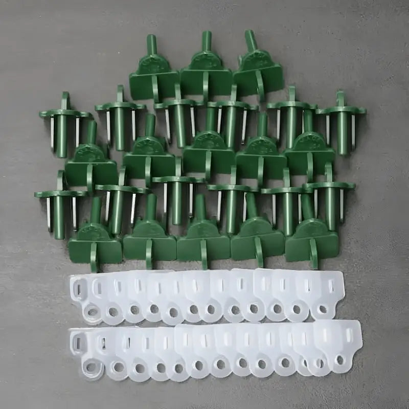 Weatherproof Electrical Plug Extension Cord Gaskets and Green Covers 25 Pack - Christmas Light Installation Accessories