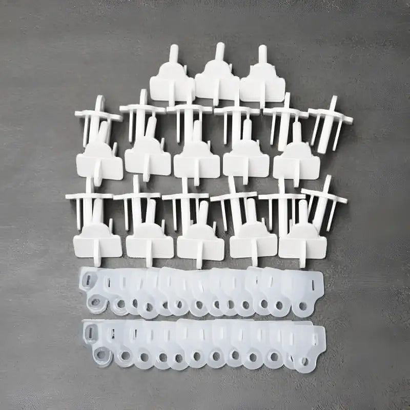 Weatherproof Electrical Plug Extension Cord Gaskets and White Covers 25 Pack - Christmas Light Installation Accessories