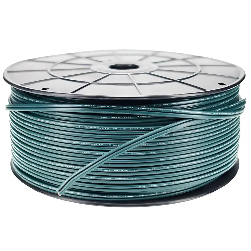 Wire Zipcord 18 Gauge SPT2 250’ Green - Christmas Light Installation Accessories