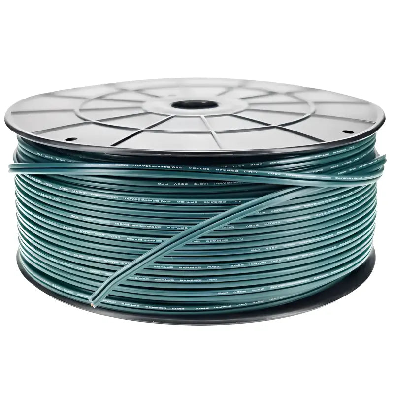 Wire Zipcord 18 Gauge SPT2 250’ Green - Christmas Light Installation Accessories