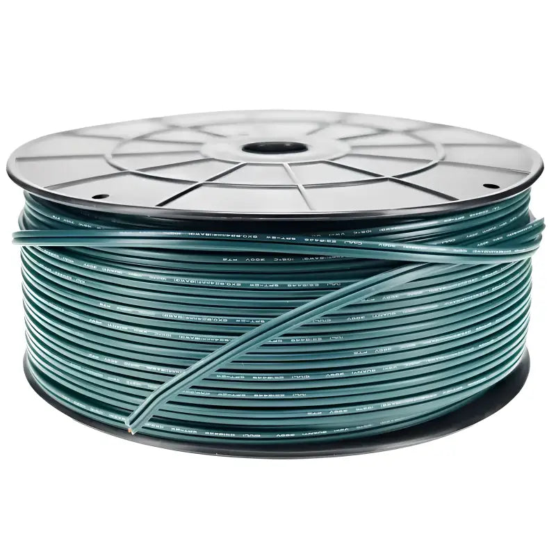 Wire Zipcord 18 Gauge SPT2 500’ Green - Christmas Light Installation Accessories
