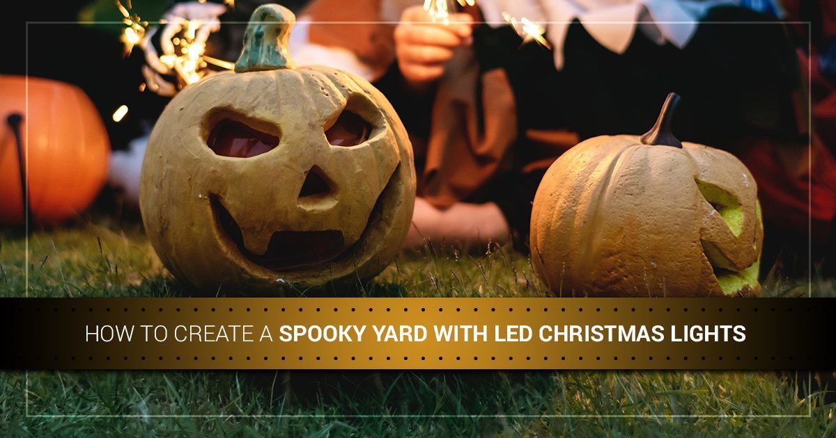 How to Create a Spooky Yard With LED Christmas Lights