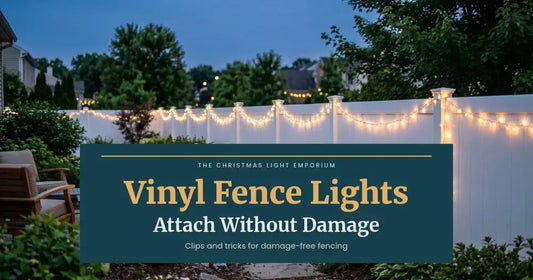 How to Attach String Lights to a Vinyl Fence Without Damage