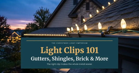 Christmas Light Clips 101: The Right Clip for Gutters, Shingles, Brick & More