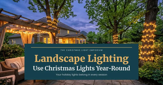 How to Use Christmas Lights as Landscape Lighting Year-Round
