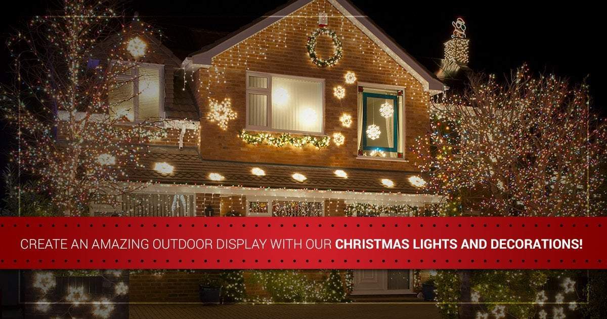 Create an Amazing Outdoor Display With Our Christmas Lights and Decorations!
