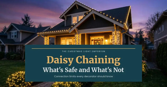 Daisy Chaining Christmas Lights: What's Safe and What to Do Instead