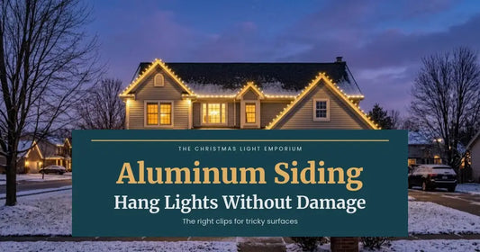 How to Hang Christmas Lights on Aluminum Siding Without Damage