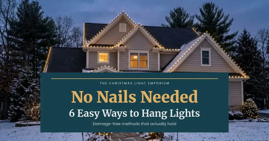 How to Hang Christmas Lights Outside Without Nails: 6 Easy Tips