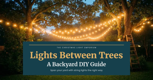 How to String Lights Between Trees: A Backyard DIY Guide