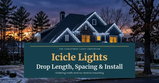 Icicle Lights Done Right: Drop Length, Spacing, Ordering Math, and No‑Drama Installation