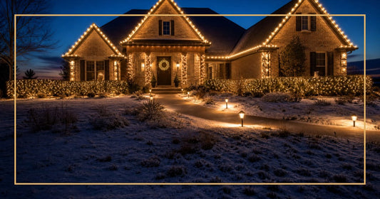 How to make outdoor Christmas decorations stand out