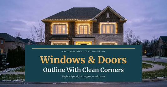 Outline Windows and Doors With Christmas Lights: Clean Corners, Right Clips, and No‑Drama Power