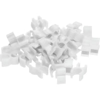 1/4" Wireframe Clips for Mini Lights, M5, 5mm LED Lights, White, Pack of 100