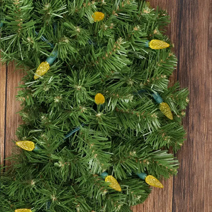 100 C6 Gold LED Christmas Lights 4’’ Spacing - Christmas Lights