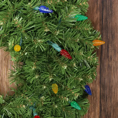 100 C6 Multicolor LED Christmas Lights 4’’ Spacing - Christmas Lights