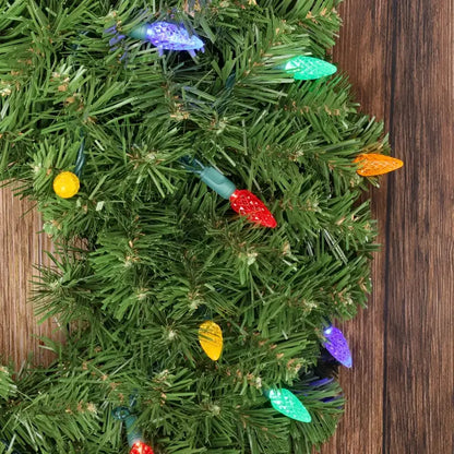 100 C6 Multicolor LED Christmas Lights 4’’ Spacing - Christmas Lights