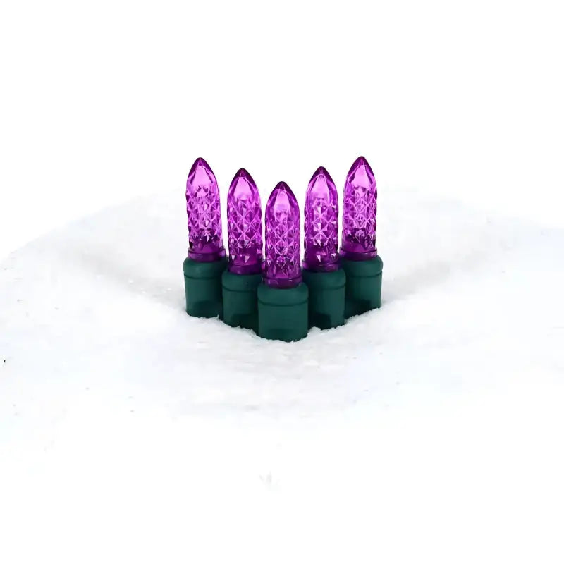 100 M5 Purple LED Christmas Lights 4’’ Spacing - Christmas Lights