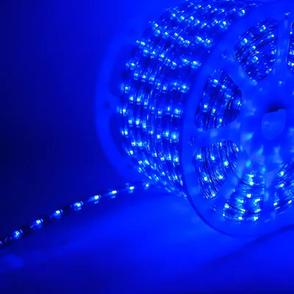 150’ Blue LED Rope Light 2 Wire 1/2’’ 120 Volt Christmas Lights