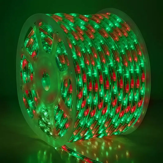 150’ Green and Red LED Rope Light 2 Wire 1/2’’ 120 Volt - Christmas Lights