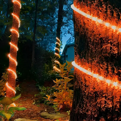 150’ Orange LED Rope Light 2 Wire 1/2’’ 120 Volt - Christmas Lights