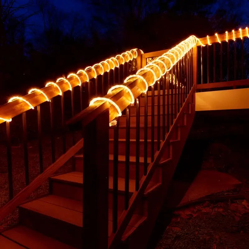 150’ Orange LED Rope Light 2 Wire 1/2’’ 120 Volt - Christmas Lights