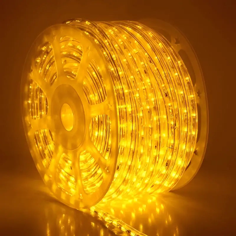 150’ Yellow LED Rope Light 2 Wire 1/2’’ 120 Volt - Christmas Lights