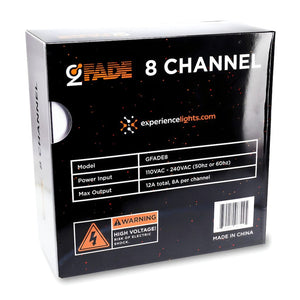 GFade - 8 Channel Fully Programmable Christmas Light Chase Controller - Now w/ GFade Sync!