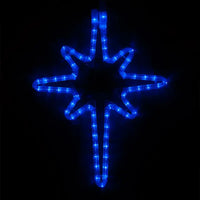 18" Blue LED Bethlehem Star