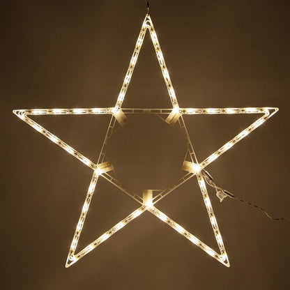 32" Warm White LED Folding Star