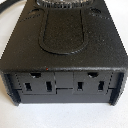 2 Outlet 15 Amp Outdoor Photocell Timer - Christmas Light Installation Accessories