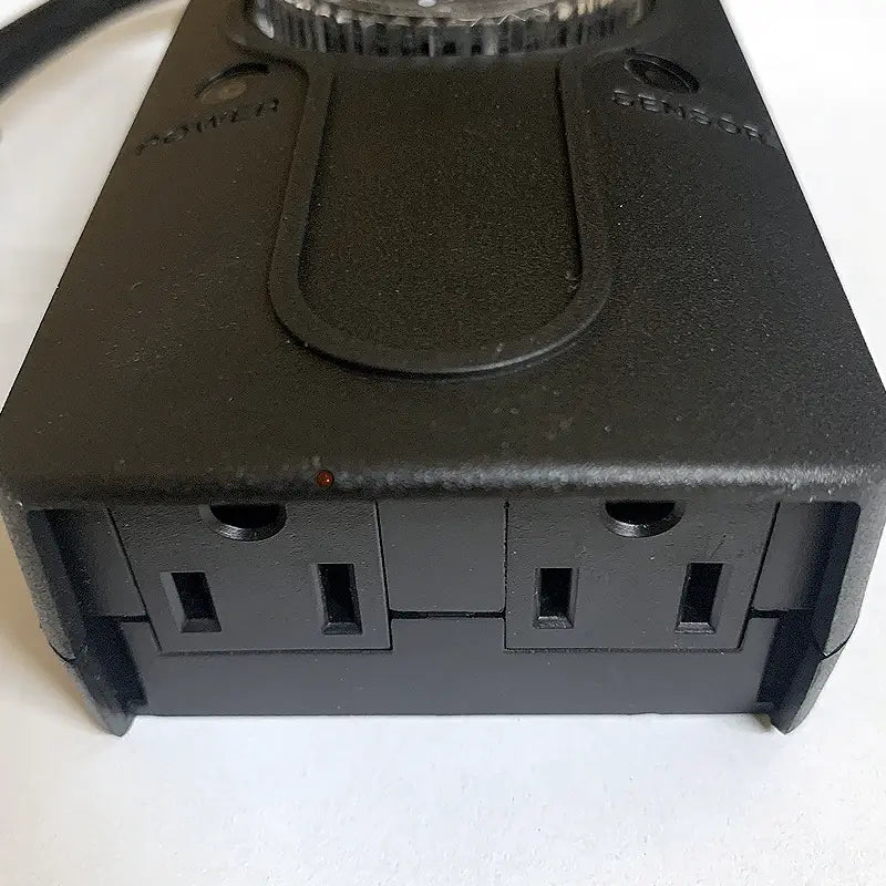 2 Outlet 15 Amp Outdoor Photocell Timer - Christmas Light Installation Accessories