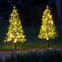 2' Winchester Fir Prelit Walkway Tree with Warm White LED Lights