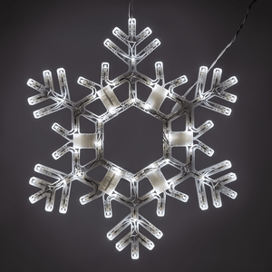 20" LED Folding Snowflake, Cool White Christmas Decorations Wintergreen Corporation