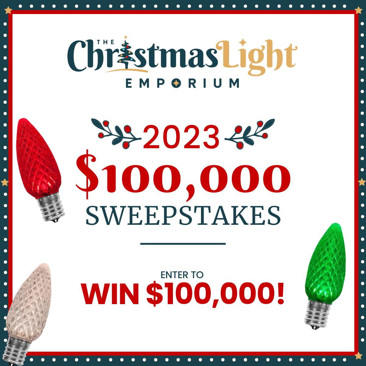$100,000 Holiday Sweepstakes Giveaway