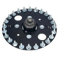 24-Peg Hook Head, Screw On with Star Mount Adaptor, for 1.5" Pipe/Pole