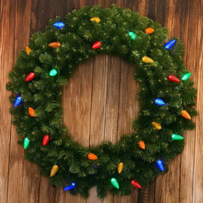 25 C9 Multicolor LED Christmas Lights 8’’ Spacing Christmas Lights