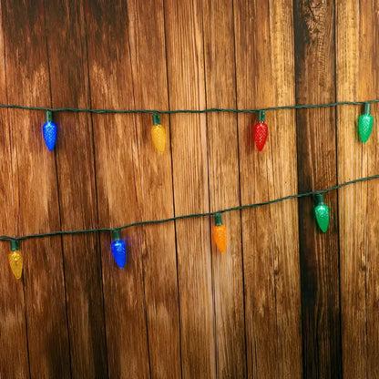 25 C9 Multicolor LED Christmas Lights 8’’ Spacing Christmas Lights