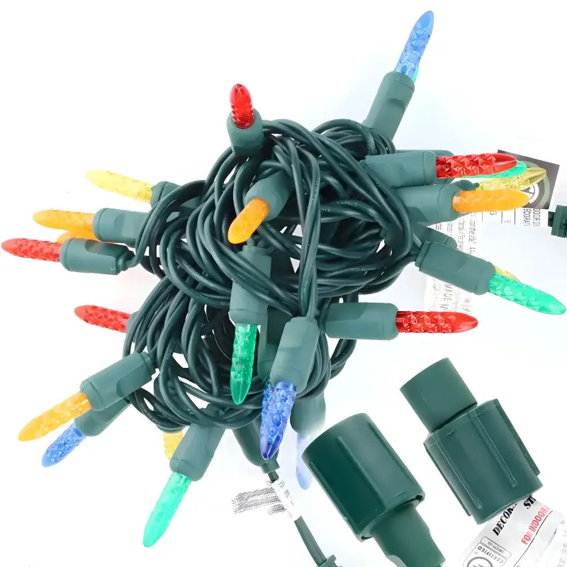 25 M5 Multicolor Commercial Co-Axial LED Christmas Lights 4’’ Spacing - Christmas Lights