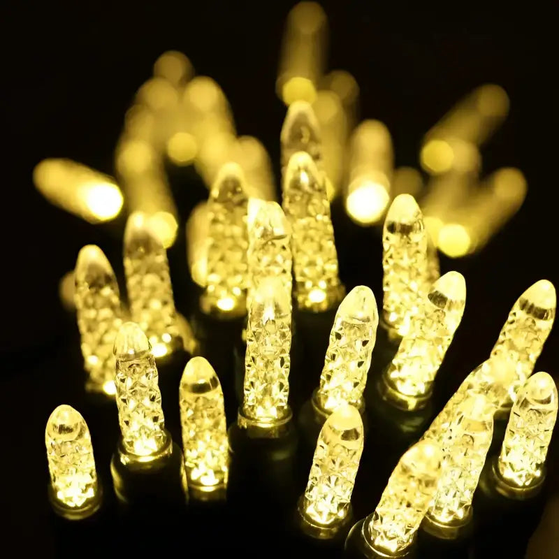 25 M5 Warm White Commercial Co-Axial LED Christmas Lights 4’’ Spacing - Christmas Lights