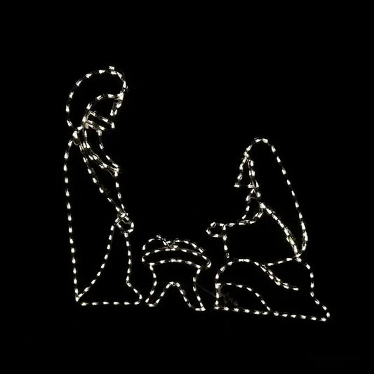 3 Pc Nativity Medium Mary Joseph Jesus — Lighted Outdoor Christmas Display