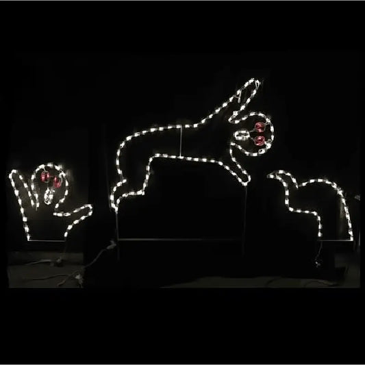 3 Piece Ghost Animated - Wireframes Displays and Yard Art