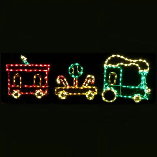 3 Piece Lollipop Train Small Wireframes Displays and Yard Art