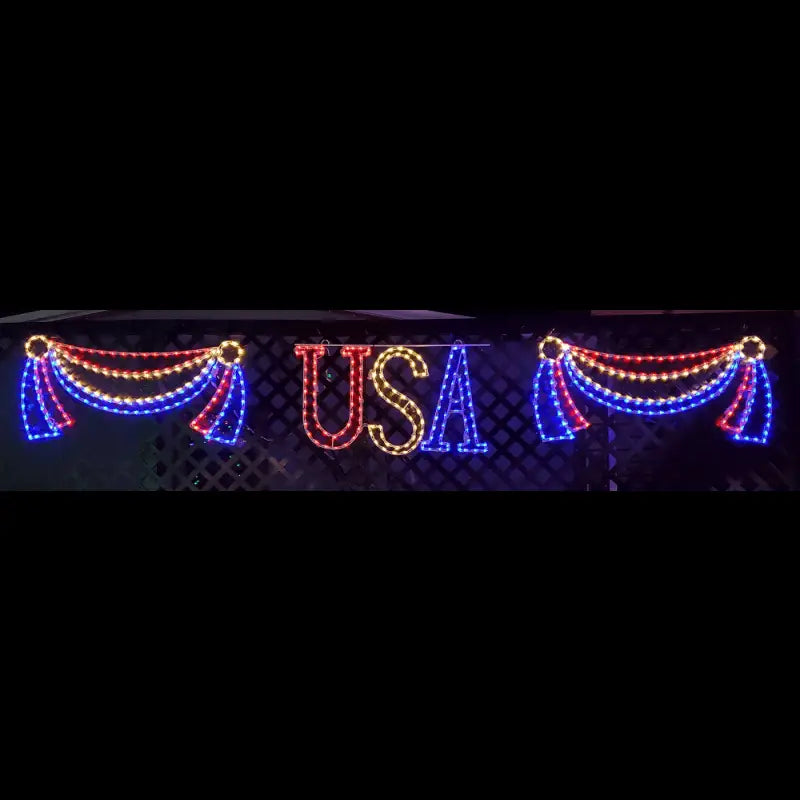 3 Piece U.S.A. with Banners - Wireframes Displays and Yard Art