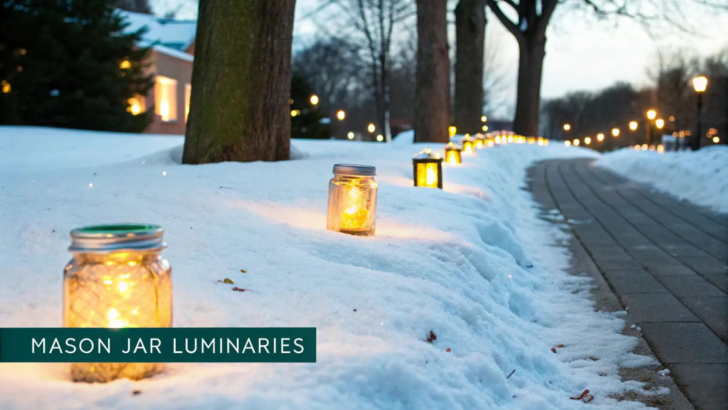 Luminaires en pots Mason