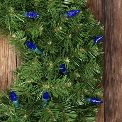 35 C6 Blue LED Christmas Lights 4’’ Spacing - Christmas Lights