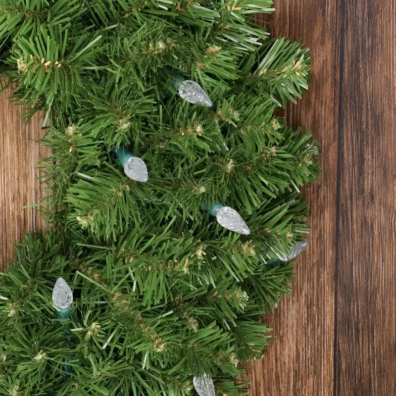 35 C6 Cool White LED Christmas Lights 4’’ Spacing - Christmas Lights