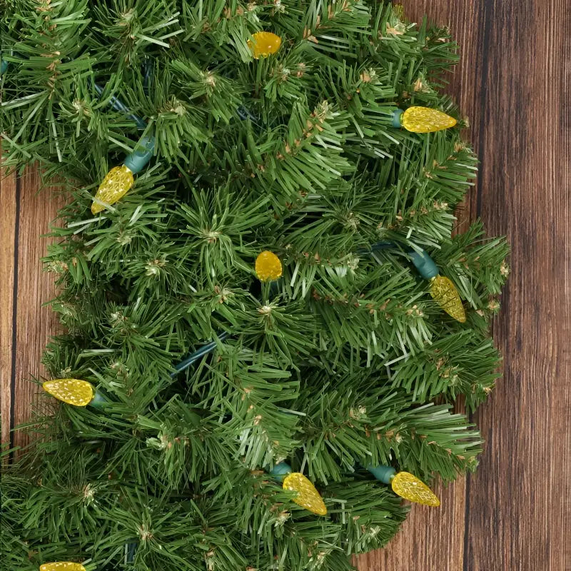 35 C6 Gold LED Christmas Lights 4’’ Spacing - Christmas Lights