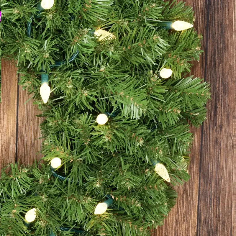 35 C6 Warm White LED Christmas Lights 4’’ Spacing - Christmas Lights