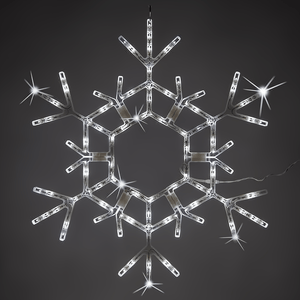 36" LED Folding Snowflake, Cool White Twinkle Christmas Decorations Wintergreen Corporation
